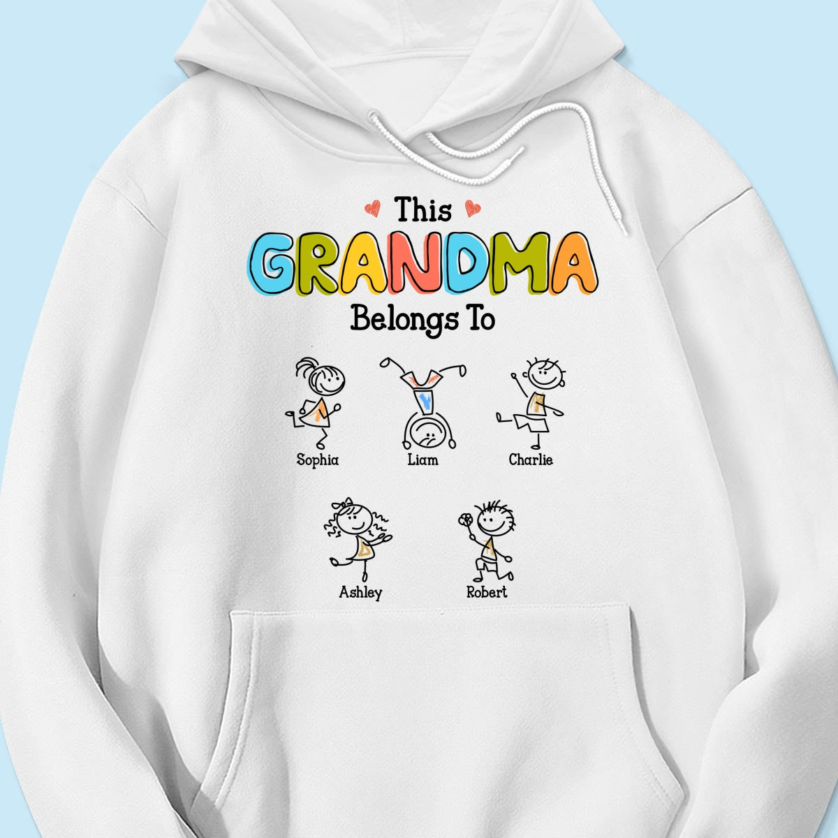 This Grandma Belongs To Drawing Personalized Shirt