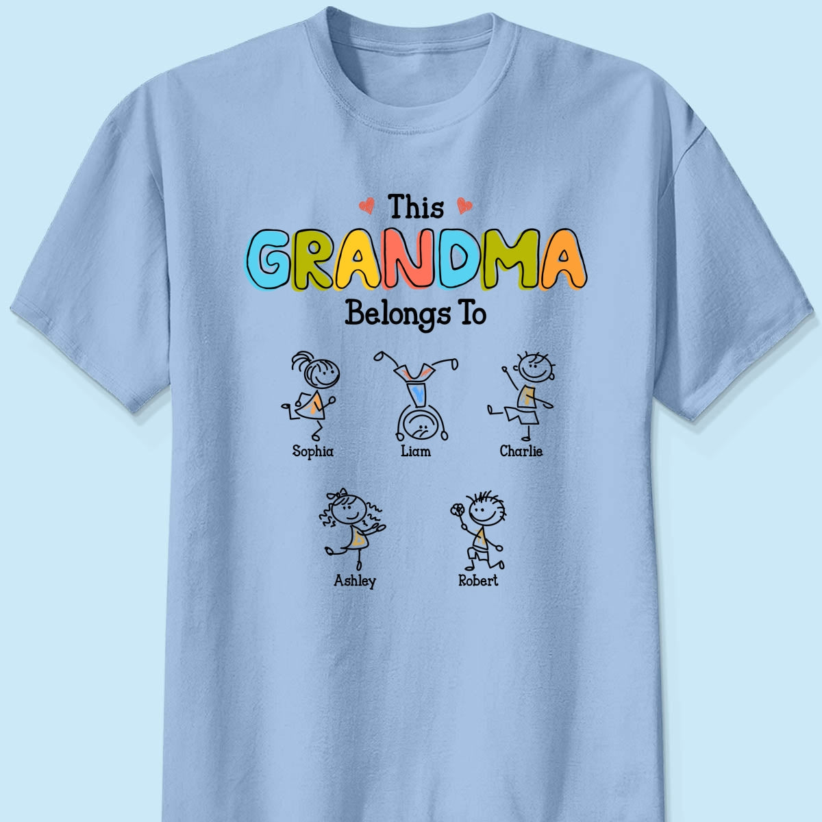 This Grandma Belongs To Drawing Personalized Shirt