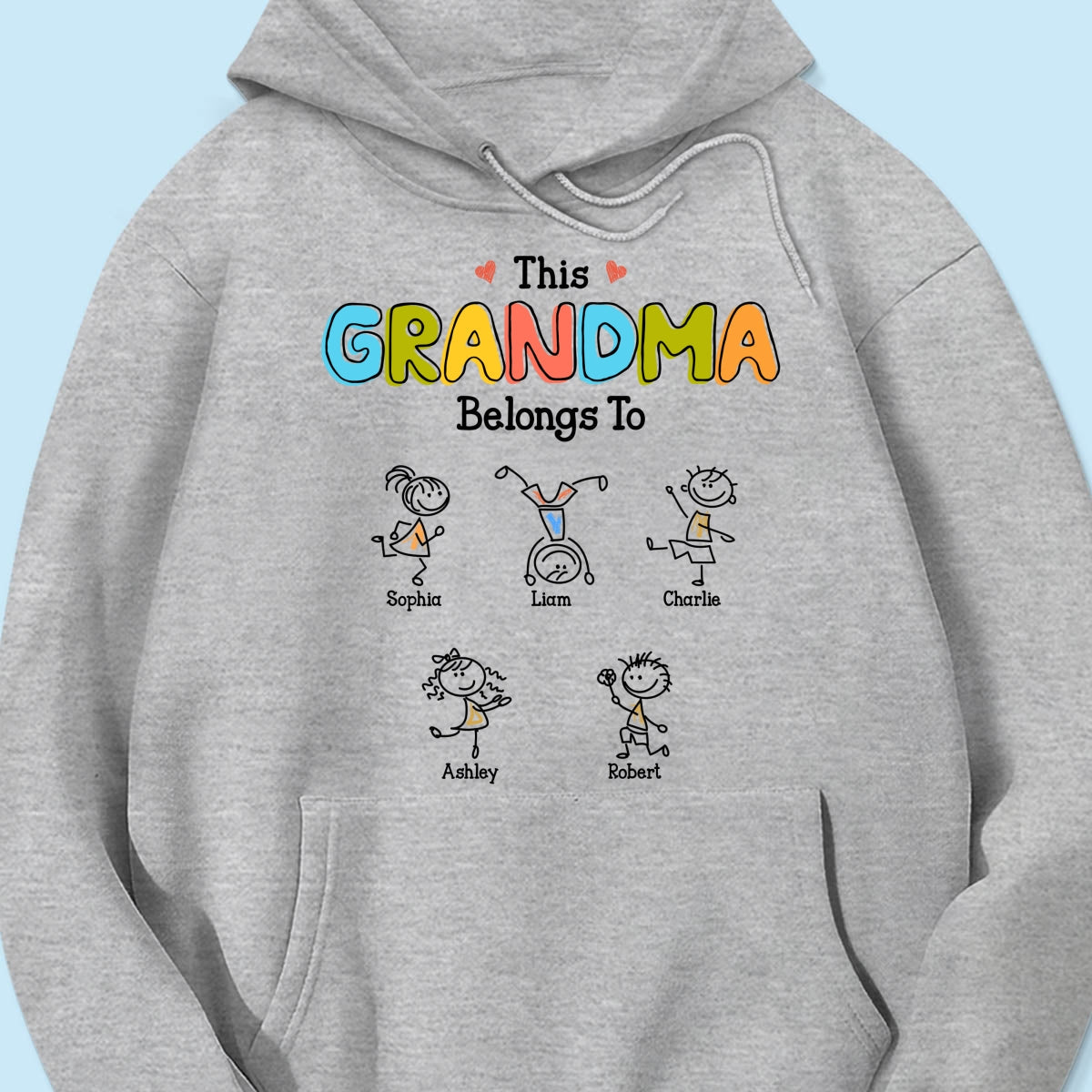 This Grandma Belongs To Drawing Personalized Shirt