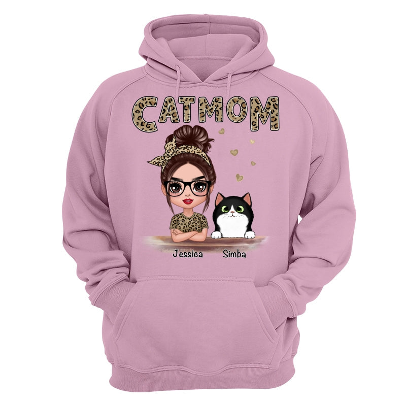 Leopard Shirt Doll Cat Mom Personalized Shirt