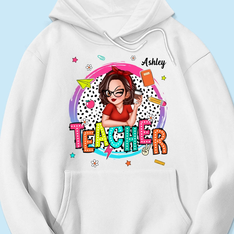Teacher Personalized Summer Vibe Shirt, Back To School, Teacher Appreciation, Teacher Gift