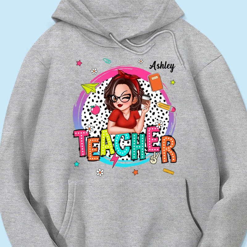 Teacher Personalized Summer Vibe Shirt, Back To School, Teacher Appreciation, Teacher Gift