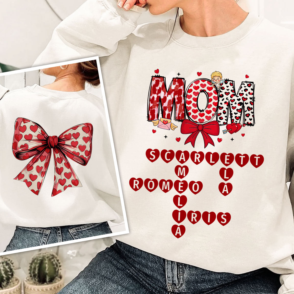 Grandma Nana Mimi Gift Personalized Double Sided Sweatshirt