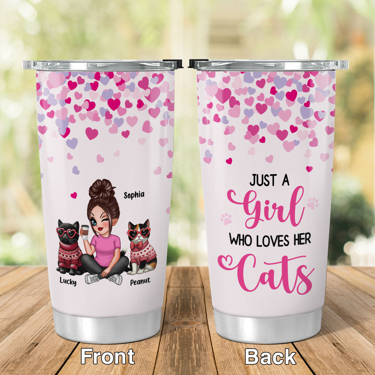 My Cats Are My Personalized Cat Mom Tumbler