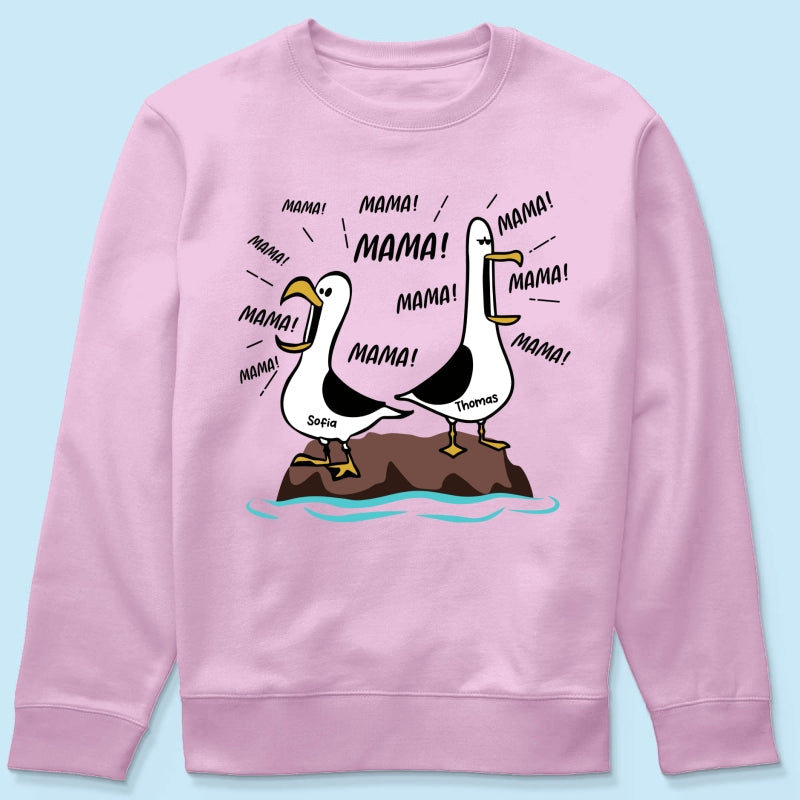 Mwen-Mama Mama! Mama! Mama! - Personalisiertes Shirt - Lustiges Muttertagsgeschenk fr Mutter