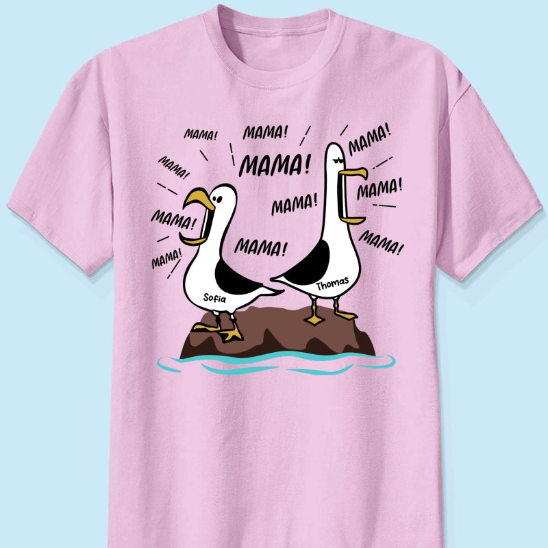 Mwen-Mama Mama! Mama! Mama! - Personalisiertes Shirt - Lustiges Muttertagsgeschenk fr Mutter