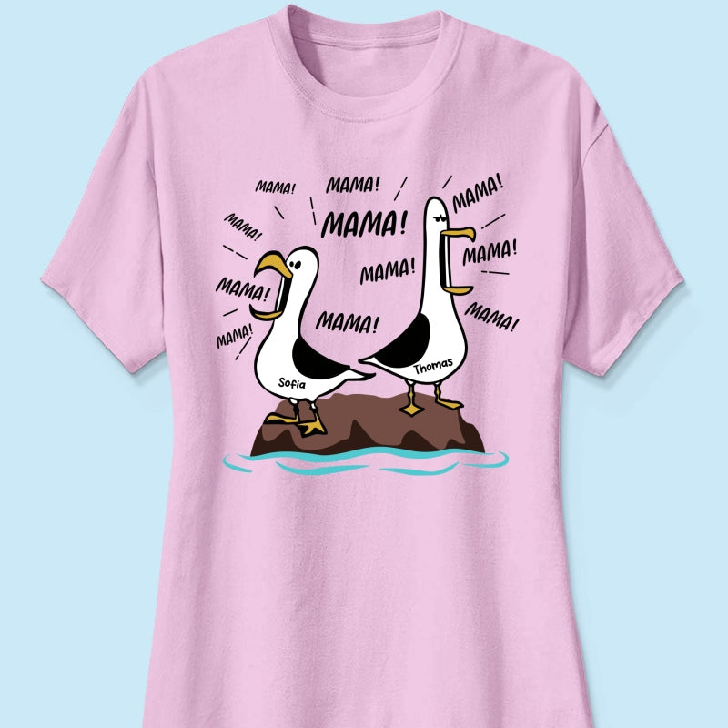 Mwen-Mama Mama! Mama! Mama! - Personalisiertes Shirt - Lustiges Muttertagsgeschenk fr Mutter