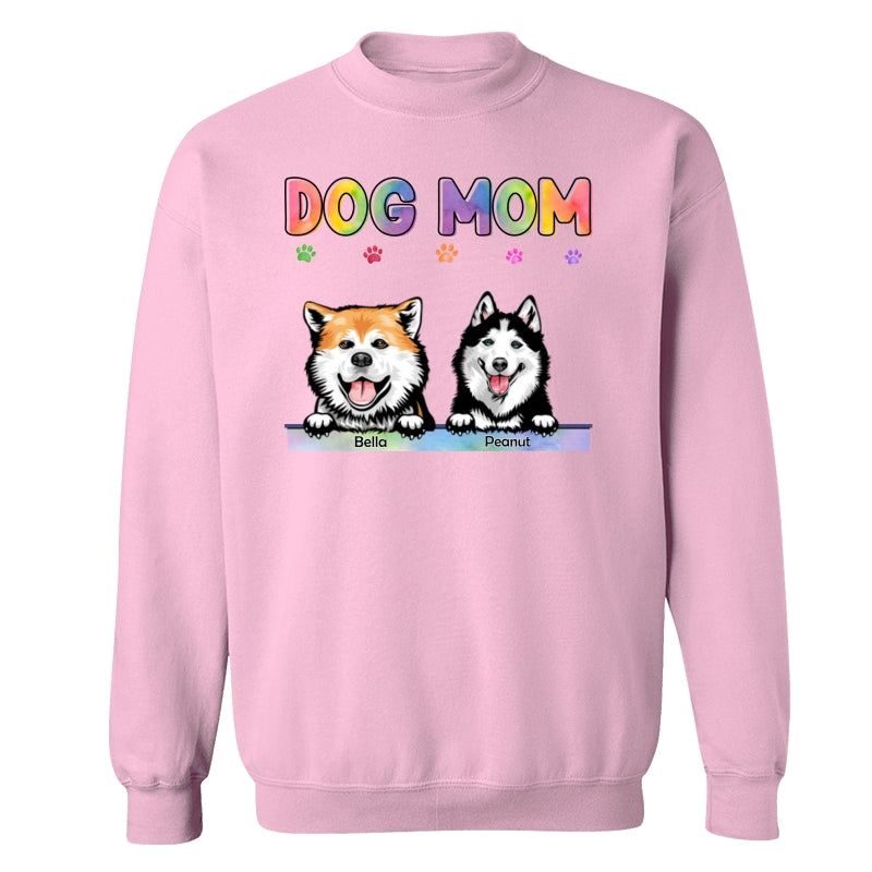 Dog Cat Mom Bright Color Gift For Pet Lover Personalized Shirt