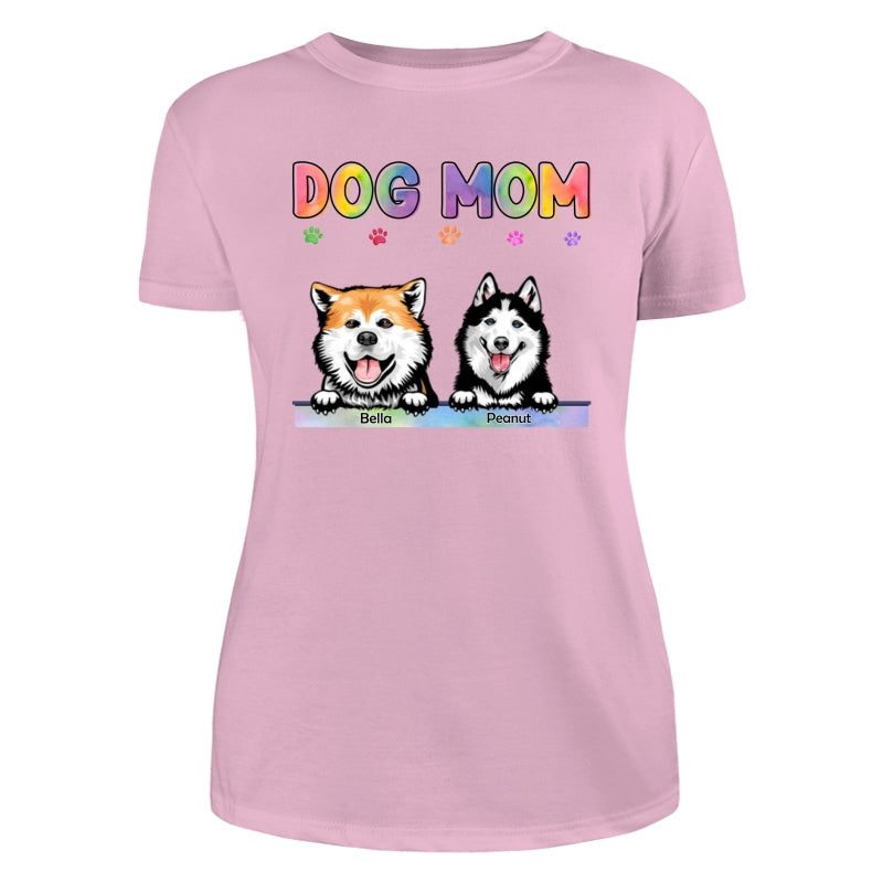 Dog Cat Mom Bright Color Gift For Pet Lover Personalized Shirt