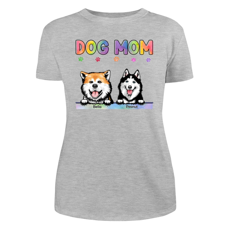 Dog Cat Mom Bright Color Gift For Pet Lover Personalized Shirt