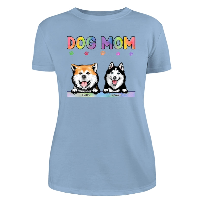 Dog Cat Mom Bright Color Gift For Pet Lover Personalized Shirt