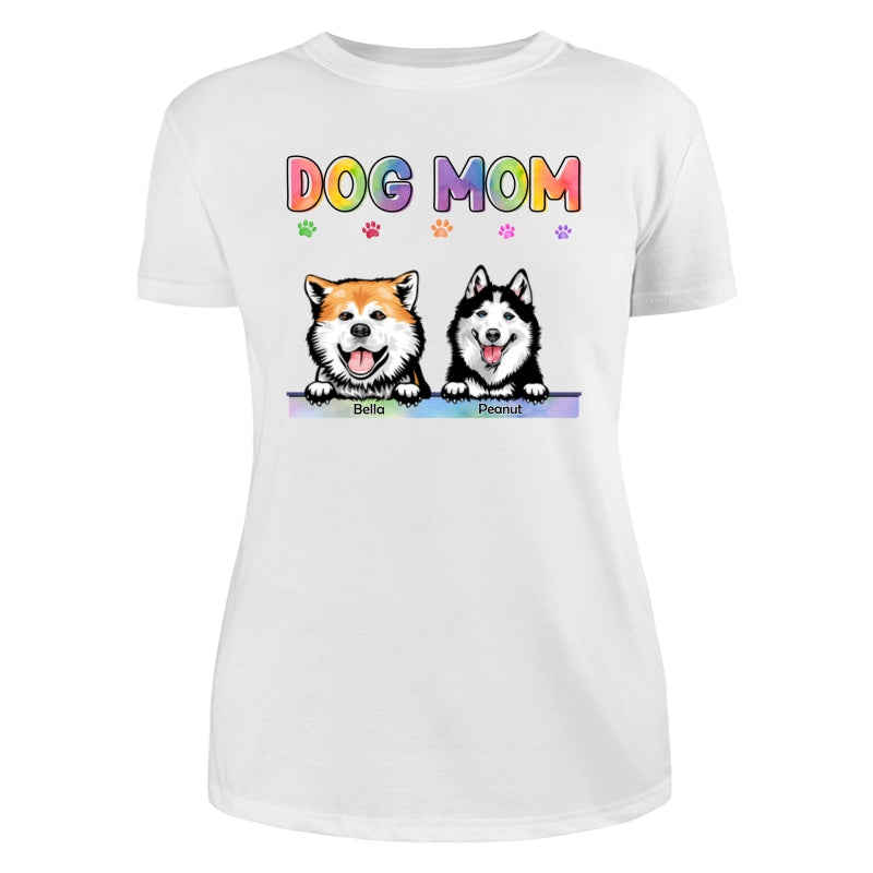 Dog Cat Mom Bright Color Gift For Pet Lover Personalized Shirt