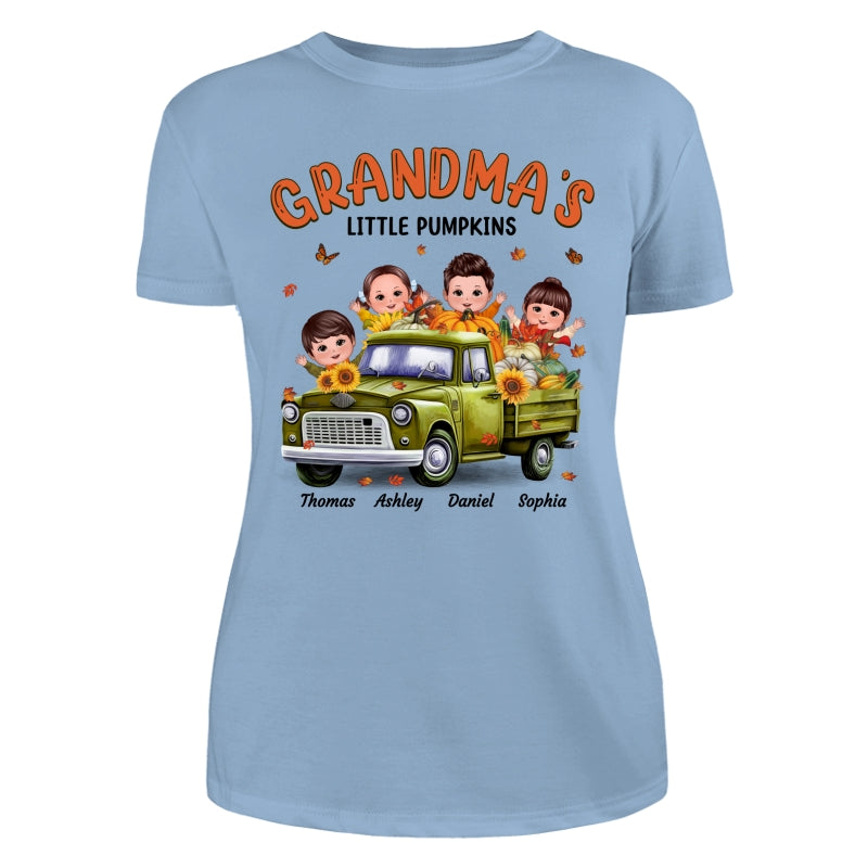 Fall Season Happy Doll Kids Truck Personalized Shirt