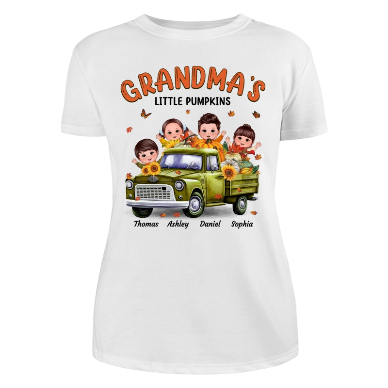 Fall Season Happy Doll Kids Truck Personalized Shirt