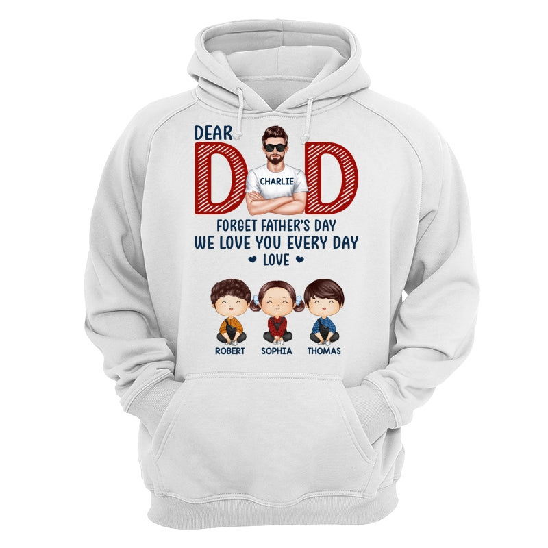 Dad Forget Father‘s Day Watercolor Cute Kids Personalized Shirt
