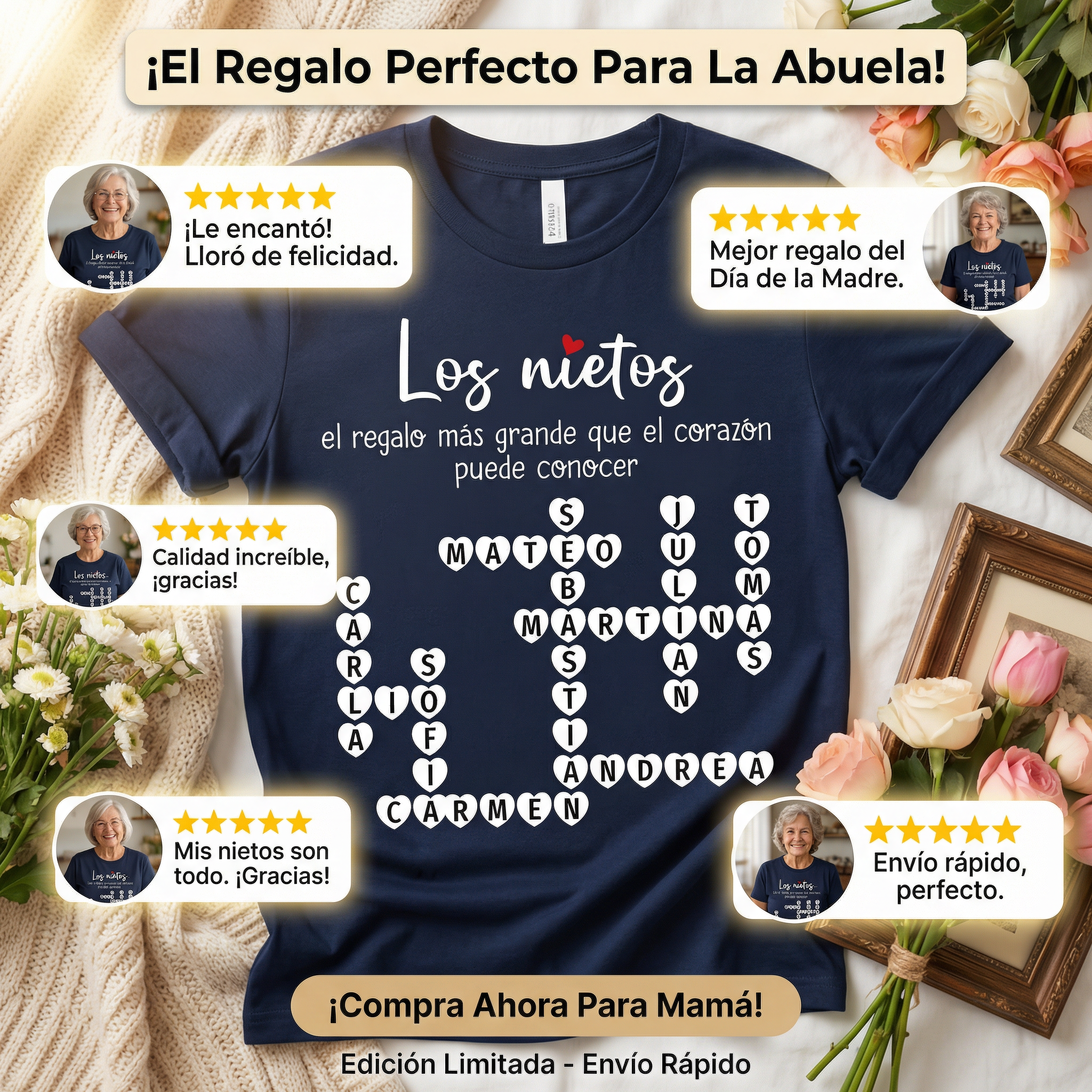 The Greatest Gift You Ever Know Crossword Puzzle Art - Personalized Shirt - Spanish Ver