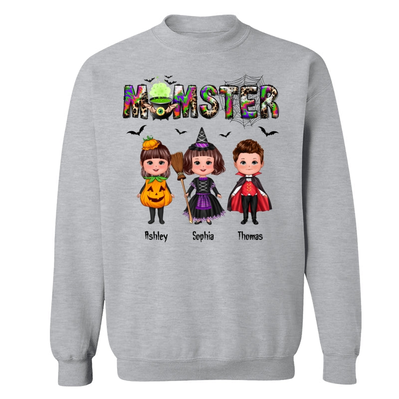 Halloween Momster Doll Kids Gift For Mom Personalized Shirt