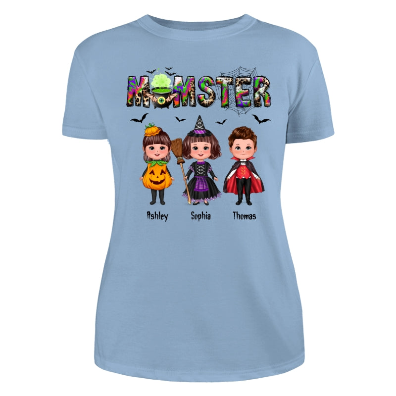 Halloween Momster Doll Kids Gift For Mom Personalized Shirt