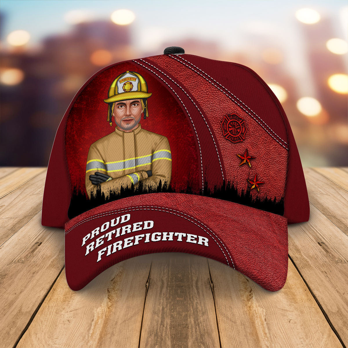 Proud Retired Firefighter Personalized Classic Cap
