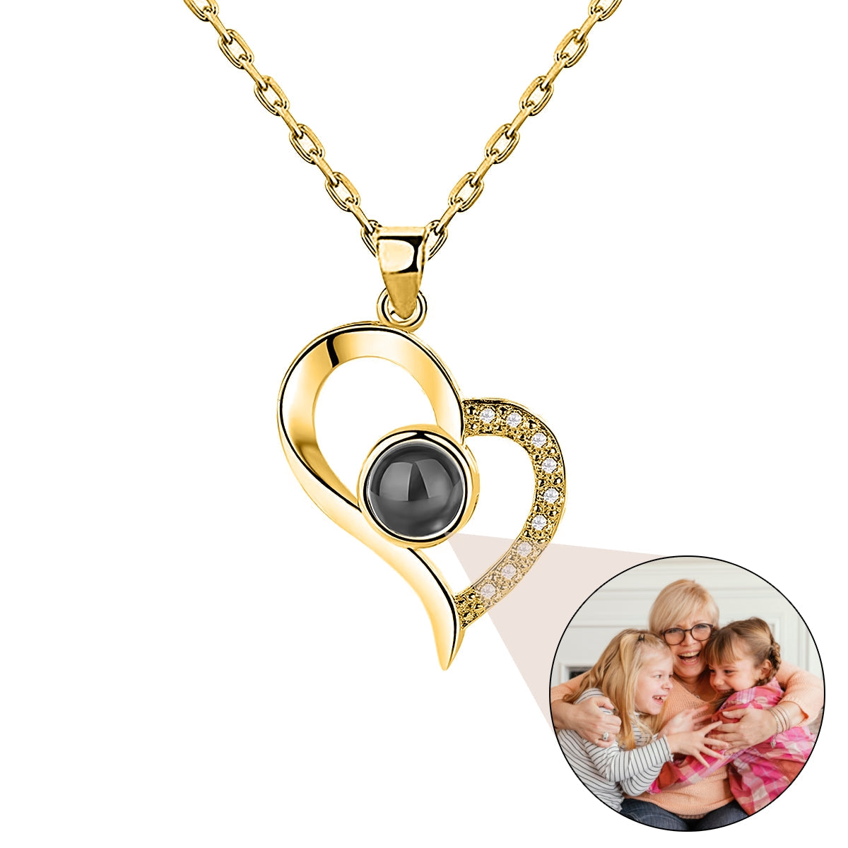 Photo Heart Pendant Necklace, Mother’s Day Gift, Gift For Best Friends