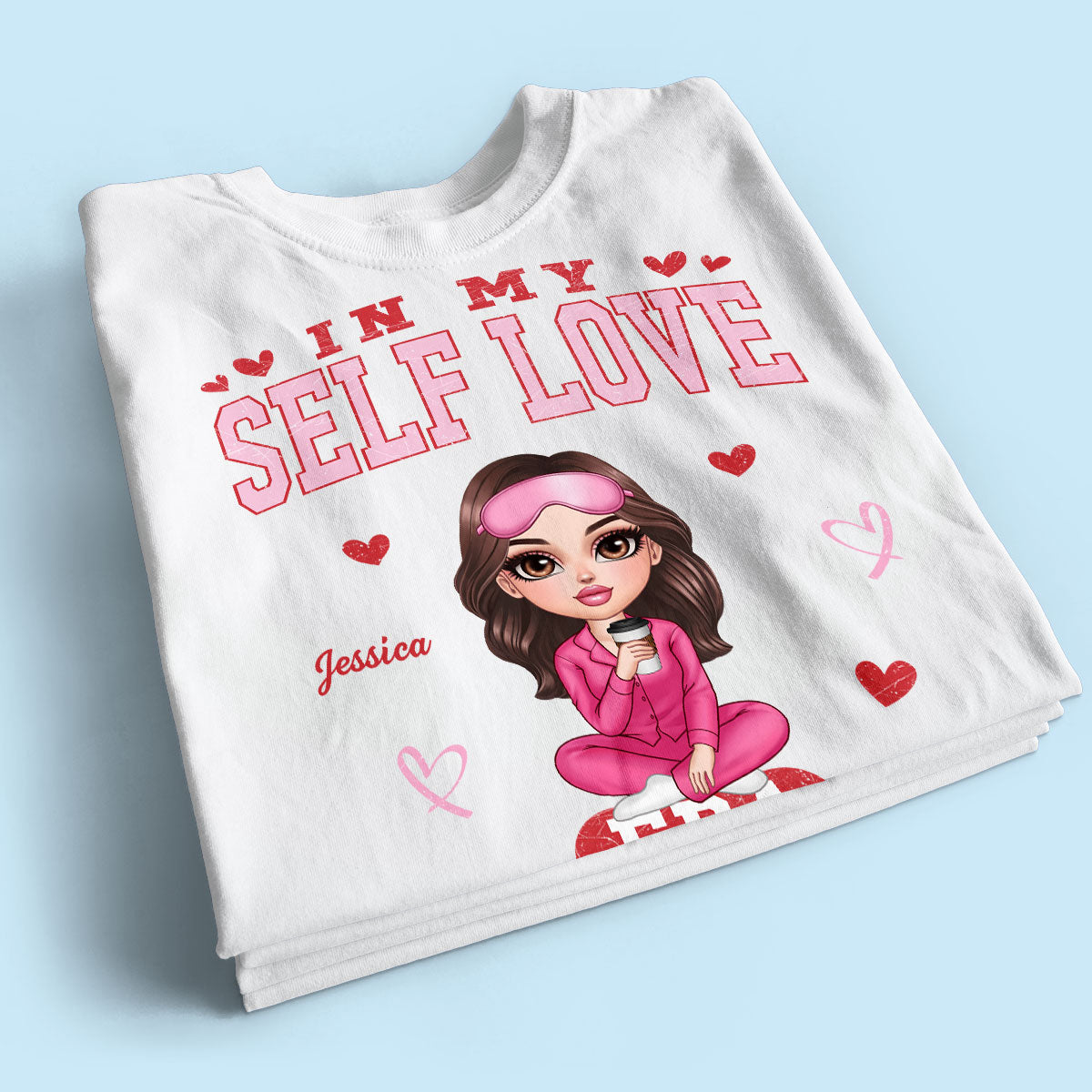 In My Self Love Era Valentine's Personalized Sweater, Personalized Anti- Sweater