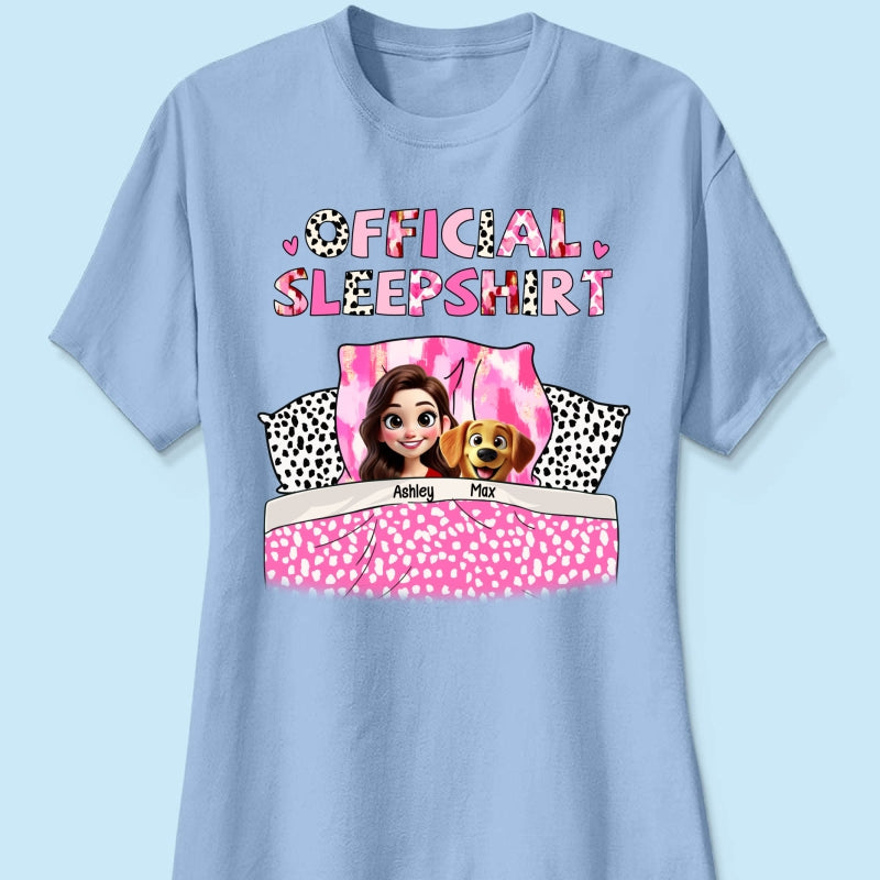 My Official Sleepshirt 3D Cute Dogs Personalized Shirt, Gift For Dog Mom