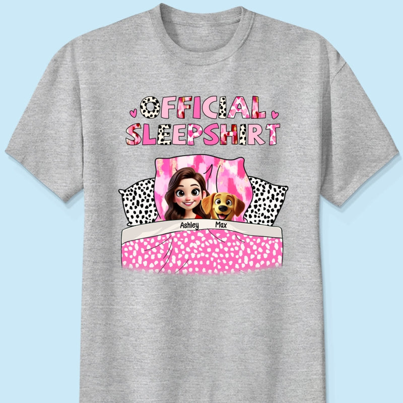 My Official Sleepshirt 3D Cute Dogs Personalized Shirt, Gift For Dog Mom