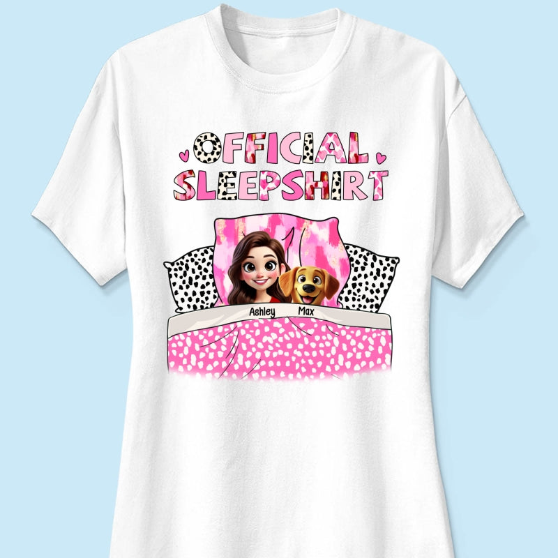 My Official Sleepshirt 3D Cute Dogs Personalized Shirt, Gift For Dog Mom