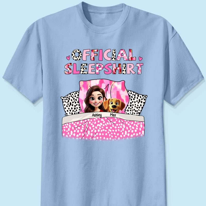 My Official Sleepshirt 3D Cute Dogs Personalized Shirt, Gift For Dog Mom