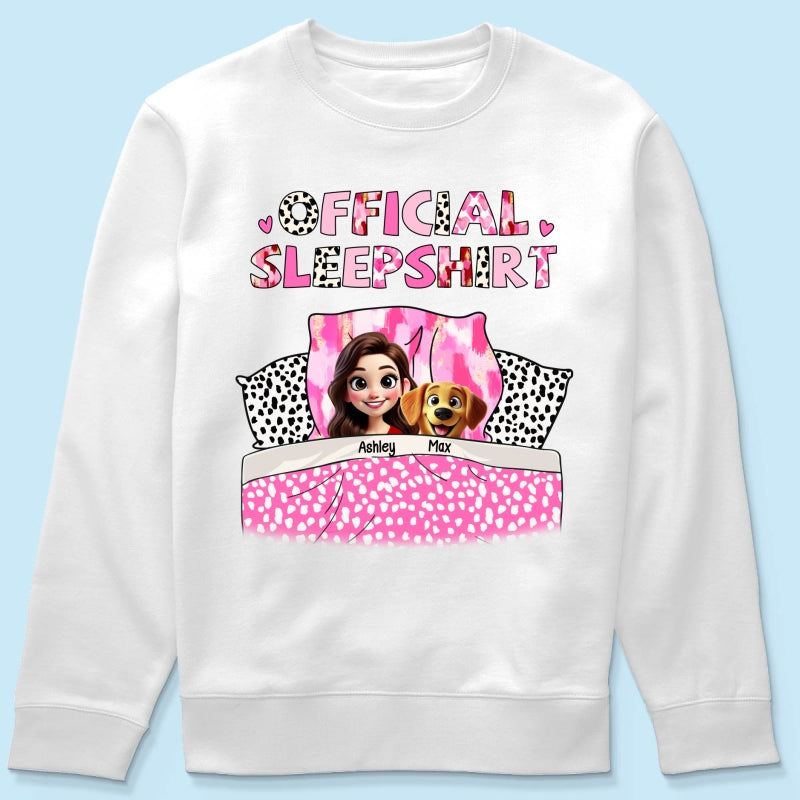 My Official Sleepshirt 3D Cute Dogs Personalized Shirt, Gift For Dog Mom