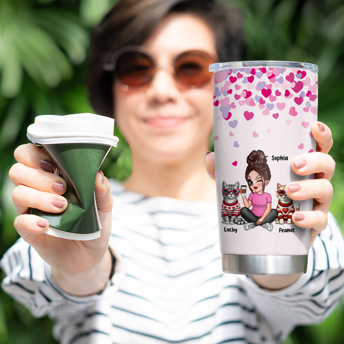 My Cats Are My Personalized Cat Mom Tumbler