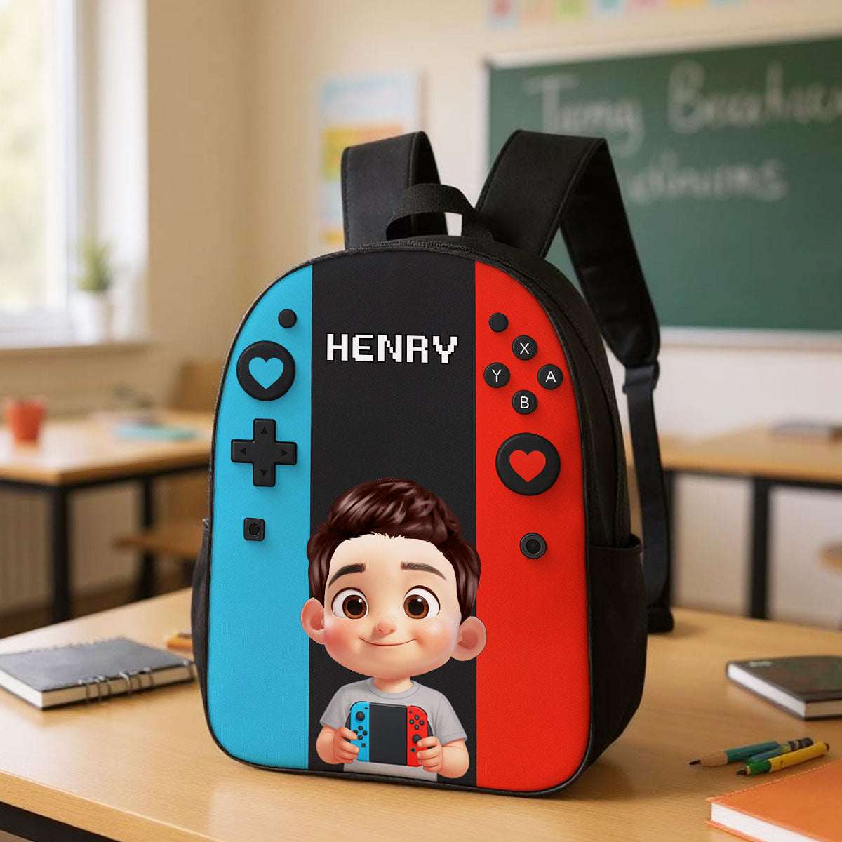 Gamer Design for Boys Girls - Personalized Backpack