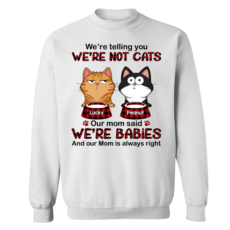 Telling You I‘m Not A Cat Funny Cats Expressions Personalized Shirt