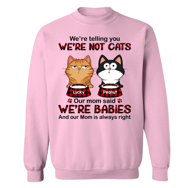 Telling You I‘m Not A Cat Funny Cats Expressions Personalized Shirt