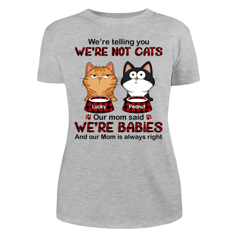 Telling You I‘m Not A Cat Funny Cats Expressions Personalized Shirt