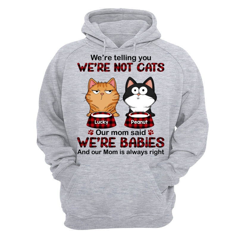 Telling You I‘m Not A Cat Funny Cats Expressions Personalized Shirt