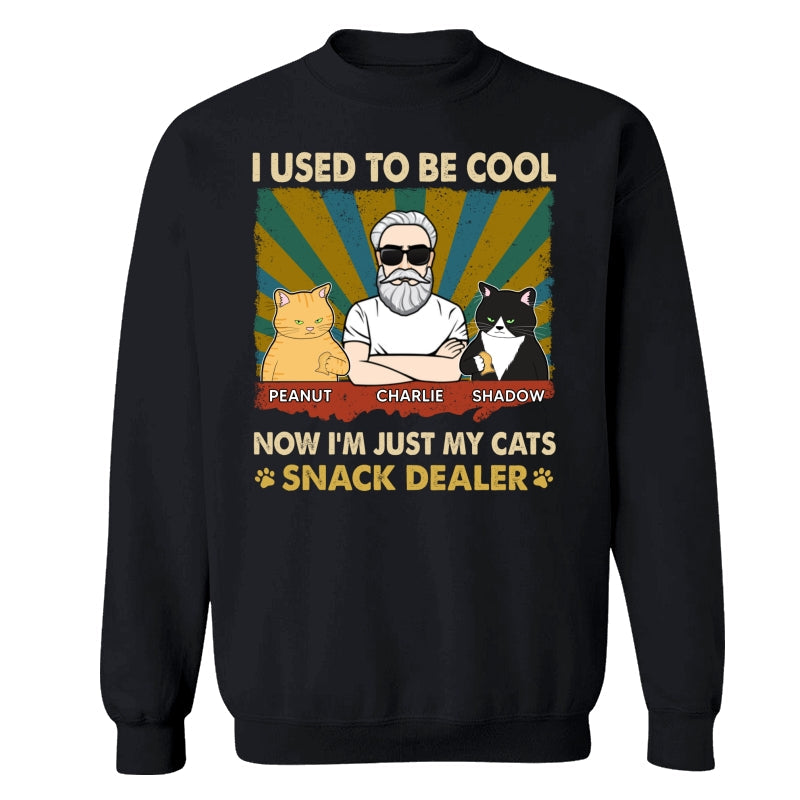 Used To Be Cool Now Snack Dealer Cat Dad Personalized Shirt