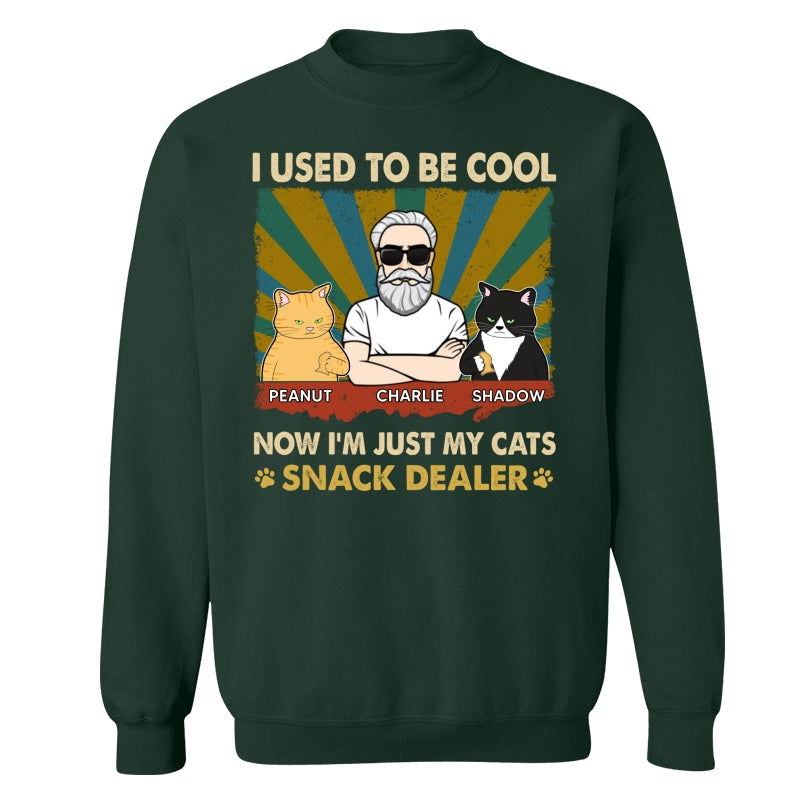 Used To Be Cool Now Snack Dealer Cat Dad Personalized Shirt
