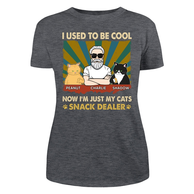 Used To Be Cool Now Snack Dealer Cat Dad Personalized Shirt