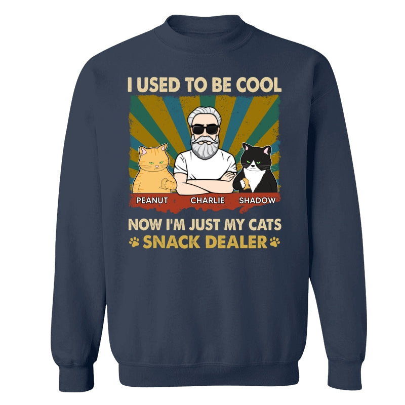 Used To Be Cool Now Snack Dealer Cat Dad Personalized Shirt