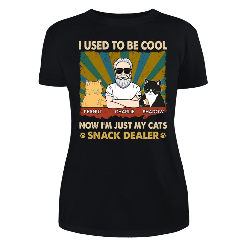 Used To Be Cool Now Snack Dealer Cat Dad Personalized Shirt