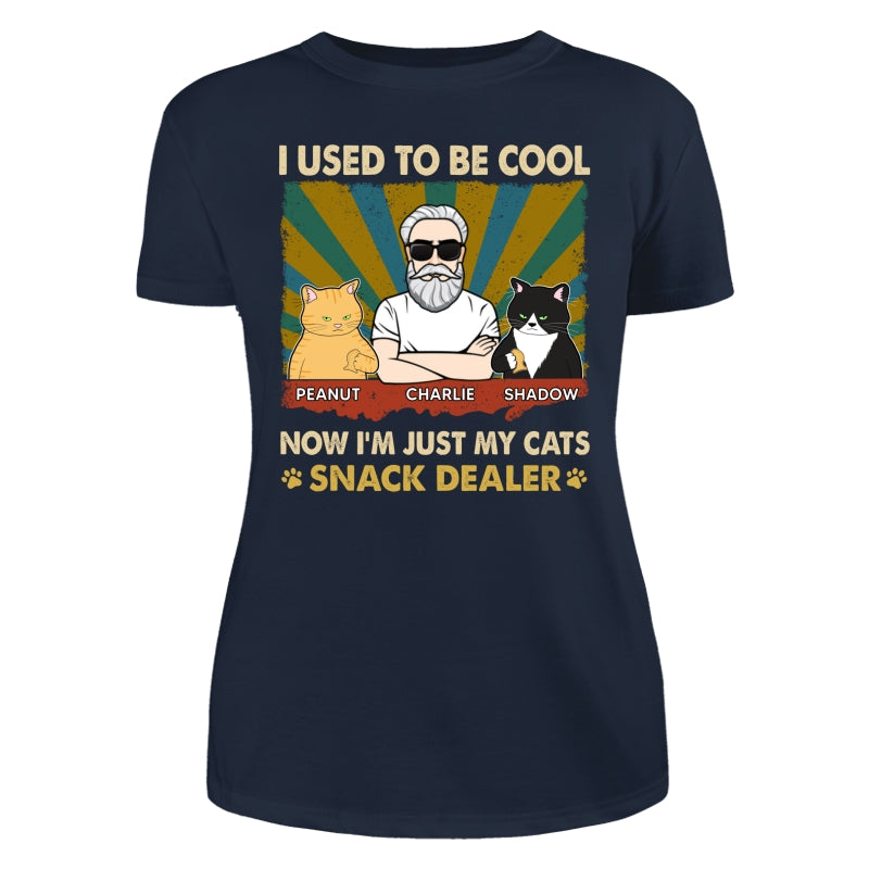 Used To Be Cool Now Snack Dealer Cat Dad Personalized Shirt