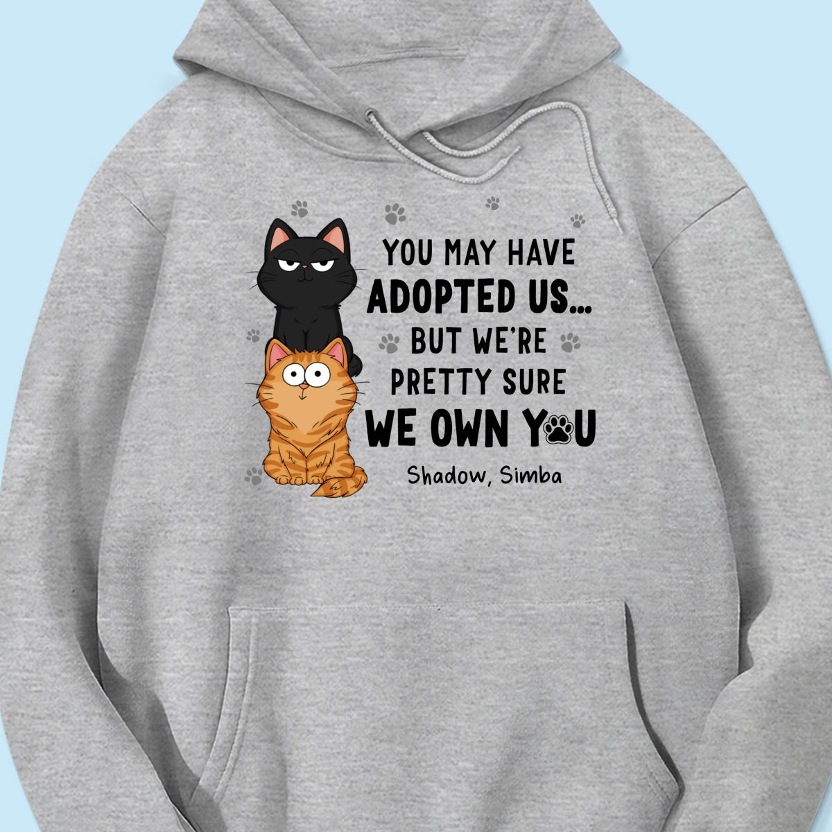 We Own You Human Servant Funny Gift For Cat Lover Stacked Cats Personalized Shirt