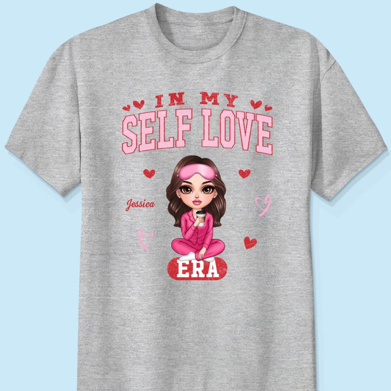 In My Self Love Era Valentine's Personalized Sweater, Personalized Anti- Sweater