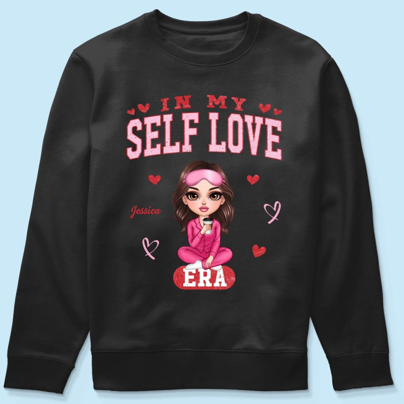 In My Self Love Era Valentine's Personalized Sweater, Personalized Anti- Sweater