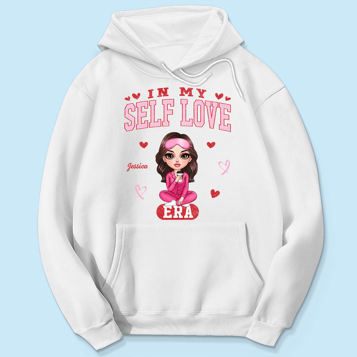 In My Self Love Era Valentine's Personalized Sweater, Personalized Anti- Sweater