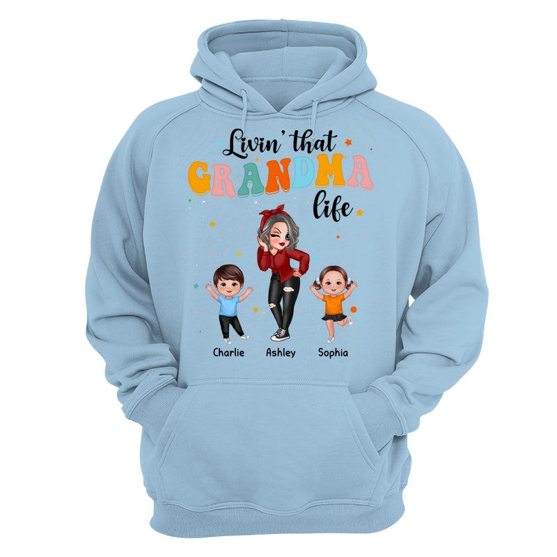 Livin‘ That Grandma Life Dancing With Grandkids Personalized Shirt