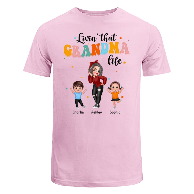 Livin‘ That Grandma Life Dancing With Grandkids Personalized Shirt