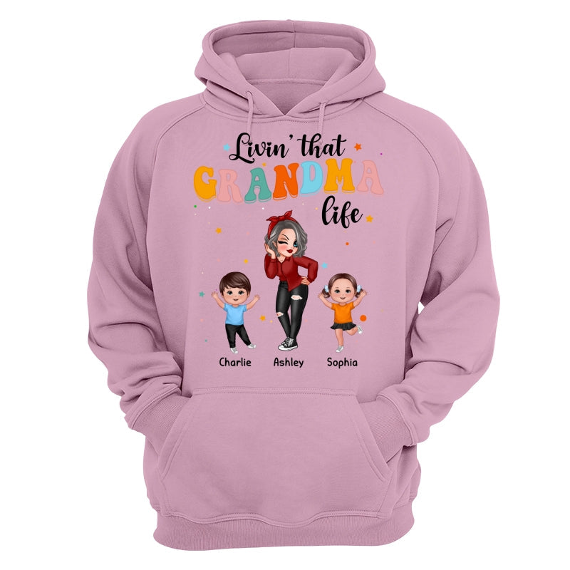 Livin‘ That Grandma Life Dancing With Grandkids Personalized Shirt