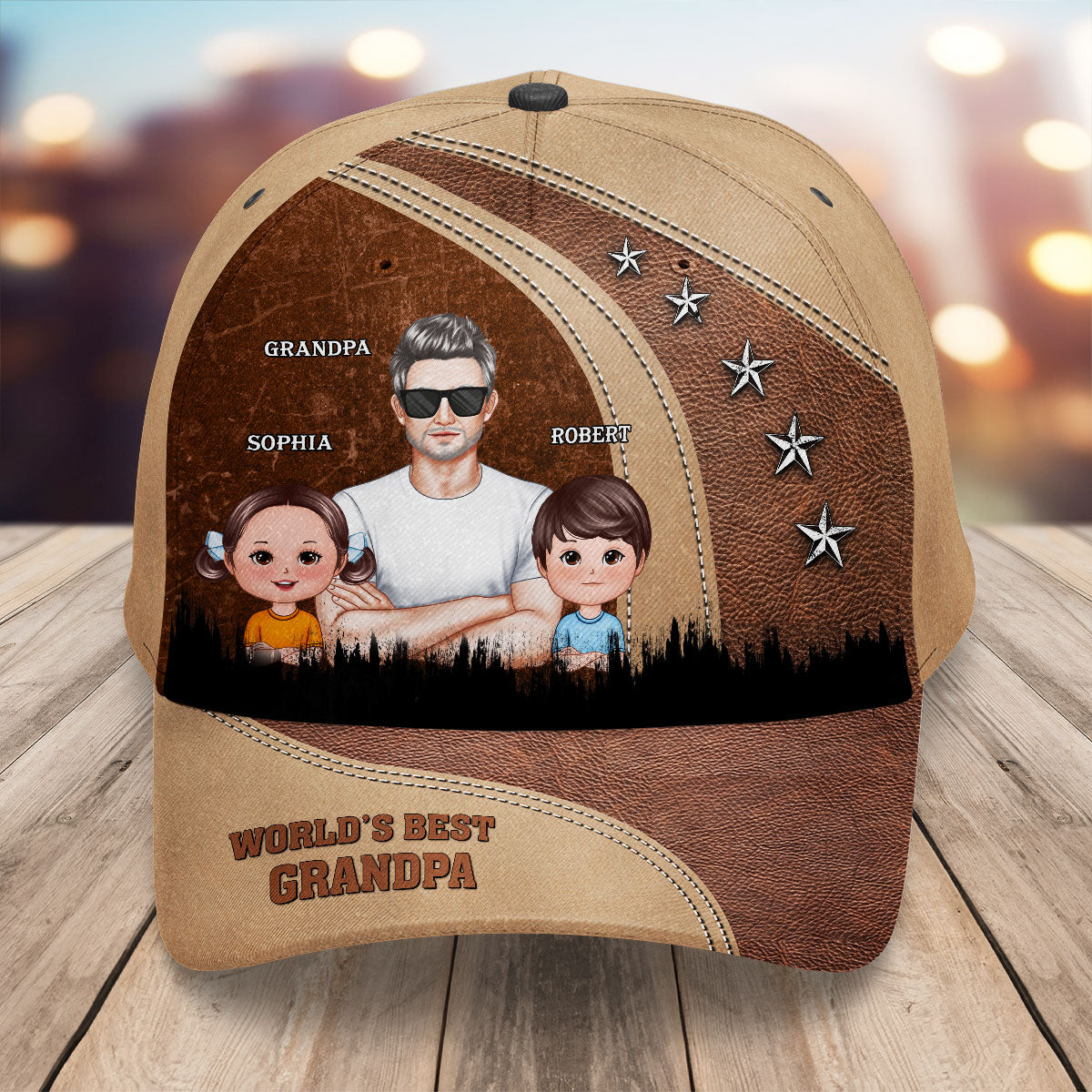 I'm Not Retired I'm A Professional Grandpa Personalized Classic Cap, Retirement Gift For Grandpa